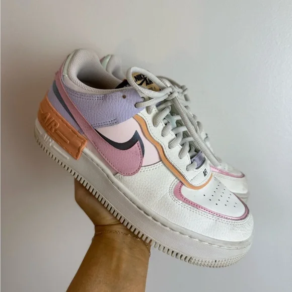 Nike Wmns Air Force 1 Shadow 'Orange Chalk Pink Glaze' 8 - Picture 3 of 11